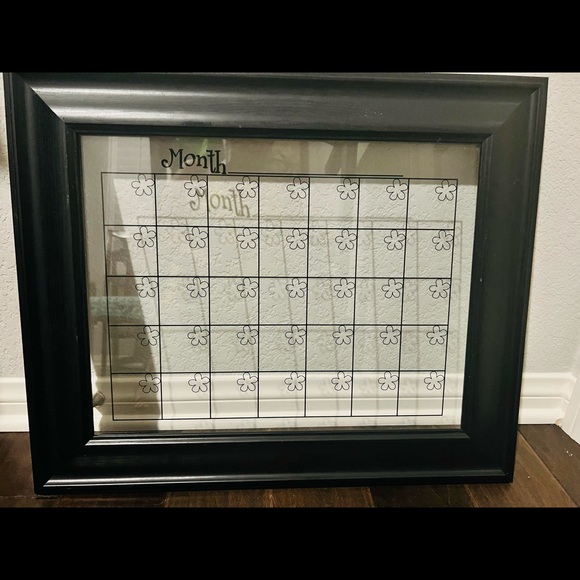 Wall Decor Glass Wall Calendar Poshmark